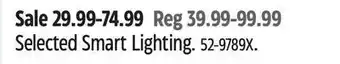 Canadian Tire Globe selected smart lighting offer