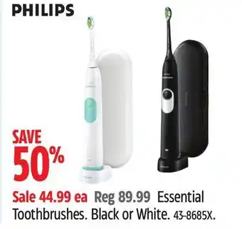 Canadian Tire Philips essential toothbrushes offer