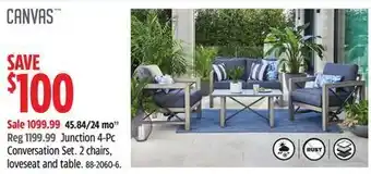 Canadian Tire Canvas junction 4-pc conversation set offer