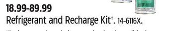 Canadian Tire Red tek refrigerant and recharge kit† offer