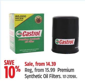Canadian Tire Castrol premium synthetic oil filters offer