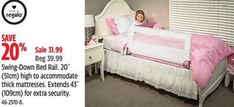 Canadian Tire Regalo swing-down bed rail offer