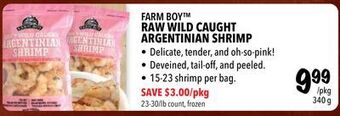 Farm Boy Farm boy™ raw wild caught argentinian shrimp offer