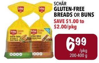 Farm Boy Schär gluten-free breads or buns offer
