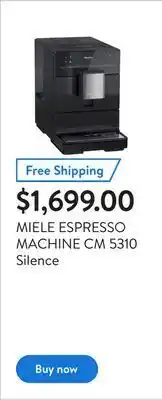 Walmart Miele espresso machine cm 5310 silence offer