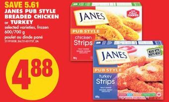 No Frills Janes pub style breaded chicken, 600/700 g offer