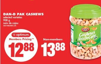No Frills Dan-d pak cashews, 908 g offer