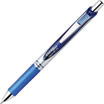 Staples Pentel energel liquid gel pens, retractable, 0.7mm, blue, 2 pack offer