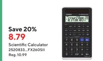 Staples Casio scientific calculator offer