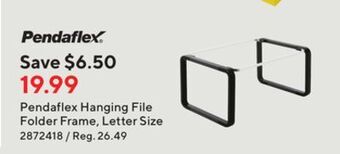 Staples Pendaflex hanging file folder frame, letter size offer