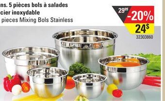 Sushi Shop 5 pieces mixing bols stainless offer
