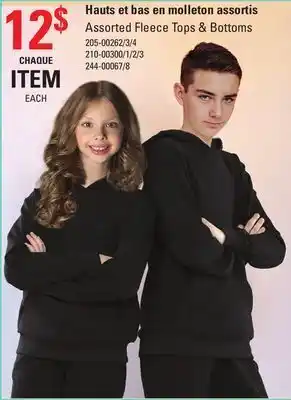 Sushi Shop Assorted fleece tops & bottoms offer