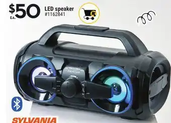 Giant Tiger Sylvania led speaker offer