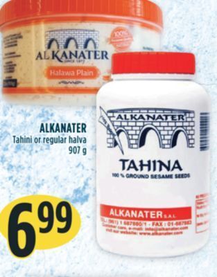 Marché Adonis Alkanater tahini or regular halva offer