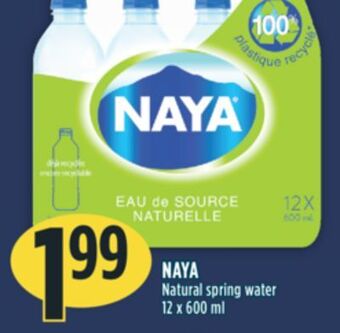 Marché Adonis Naya natural spring water offer