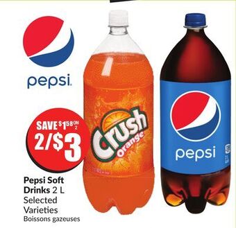 Chalo FreshCo Pepsi soft drinks 2 l selected varieties offer