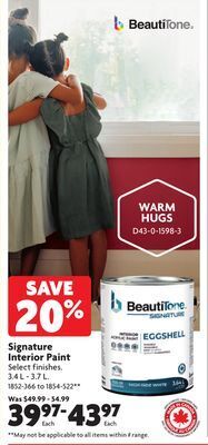Home Hardware Signature interior paint offer