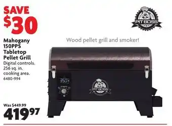 Home Hardware Mahogany 150pps tabletop pellet grill offer