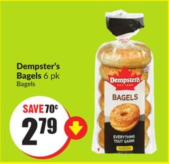 FreshCo Dempster's bagels 6 pk offer
