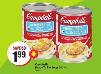 FreshCo Campbell's ready to eat soup 540 ml offer