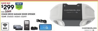 RONA Chamberlain chain drive garage door opener offer