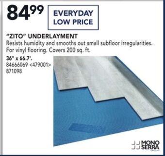 RONA Mono serra "zito" underlayment, 36" x 66.7' offer