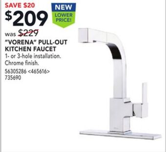 RONA Pfister "vorena" pull-out kitchen faucet offer