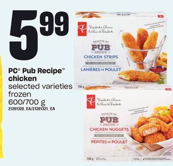 Valu-mart Pc pub recipe chicken, 600/700 g offer