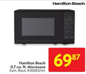 Walmart Hamilton beach 0.7-cu. ft. microwave offer