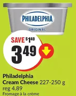 FreshCo Philadelphia cream cheese offer