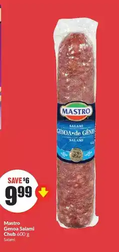 FreshCo Mastro genoa salami chub offer