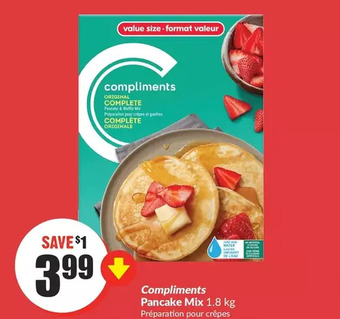 FreshCo Compliments pancake mix offer