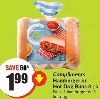 FreshCo Compliments hamburger or hot dog buns offer