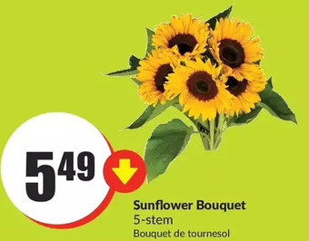 FreshCo Sunflower bouquet offer