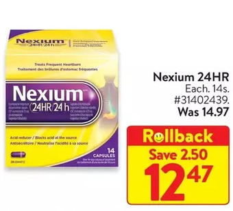 Walmart Nexium 24hr offer