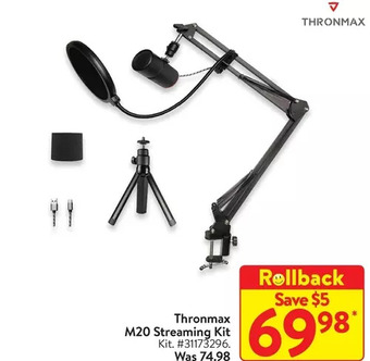 Walmart Thronmax m20 streaming kit offer