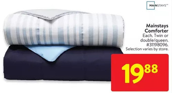 Walmart Mainstays comforter offer