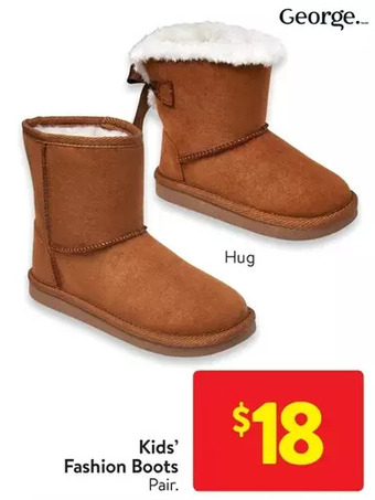 Walmart Kids' fashion boots offer