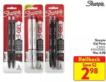Walmart Sharpie gel pens offer