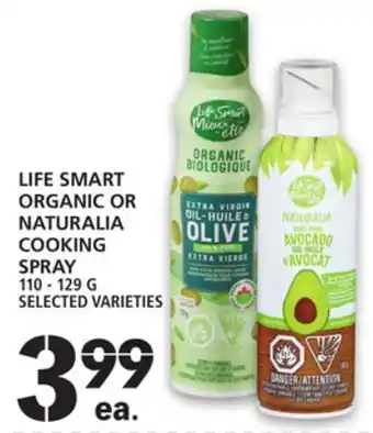 Food Basics Life smart organic or naturalia cooking spray offer