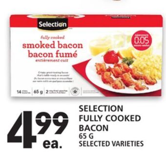 Food Basics Selection fully cooked bacon offer