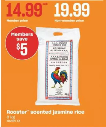 Independent Grocer Rooster scented jasmine rice offer