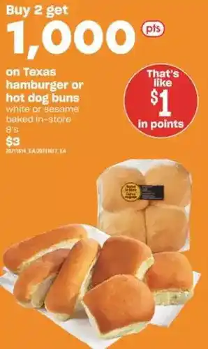 Independent Grocer Hamburger or hot dog buns offer