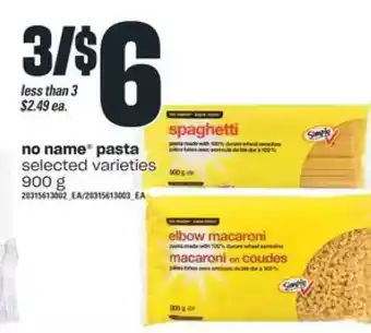 Independent Grocer No name pasta offer