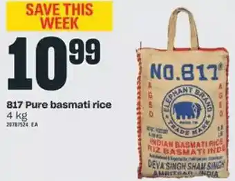 Independent Grocer 817 pure basmati rice offer