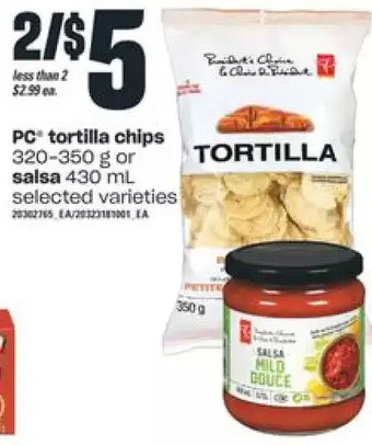 Independent Grocer Pc tortilla chips or salsa offer