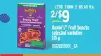 Independent Grocer Annie's fruit snacks offer