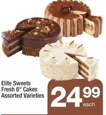 Highland Farms Elite sweets fresh 8" cakes offer