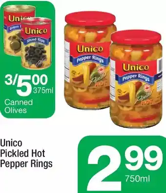 Highland Farms Unico pickled hot pepper rings offer