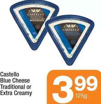 Highland Farms Castello blue cheese traditional or extra creamy offer